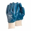 GUANTE NITRILO AZUL PUÑOTEJIDO
