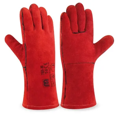 GUANTE SOLDADOR ROJO