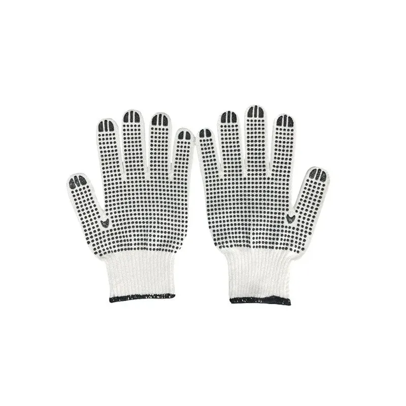 GUANTES ESTÁNDAR DE ALGODÓN / POLIÉSTER CON PUNTOS DE PVC