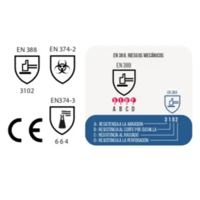 GUANTE NITRILO VERDE CORTO STEELPRO