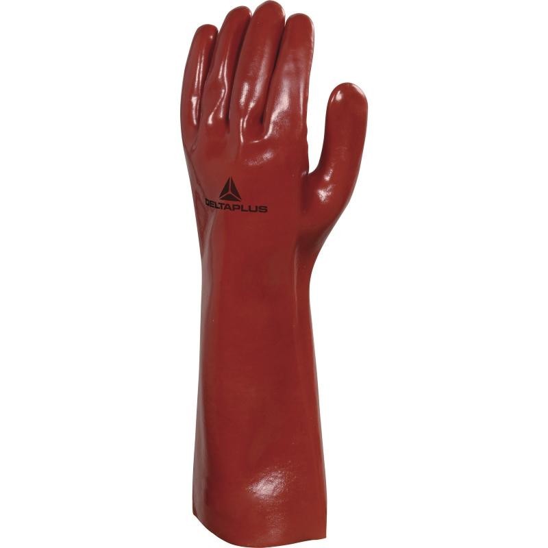 GUANTE PVC ROJO DELTA PLUS 40 CM