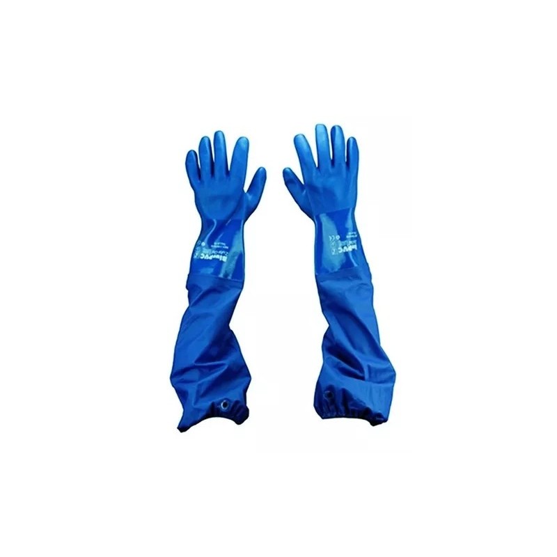 GUANTE PVC AZUL LARGO STEELPRO