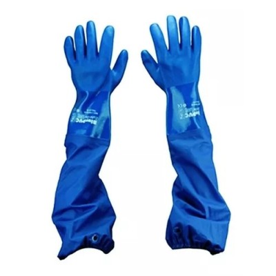 GUANTE PVC AZUL LARGO STEELPRO